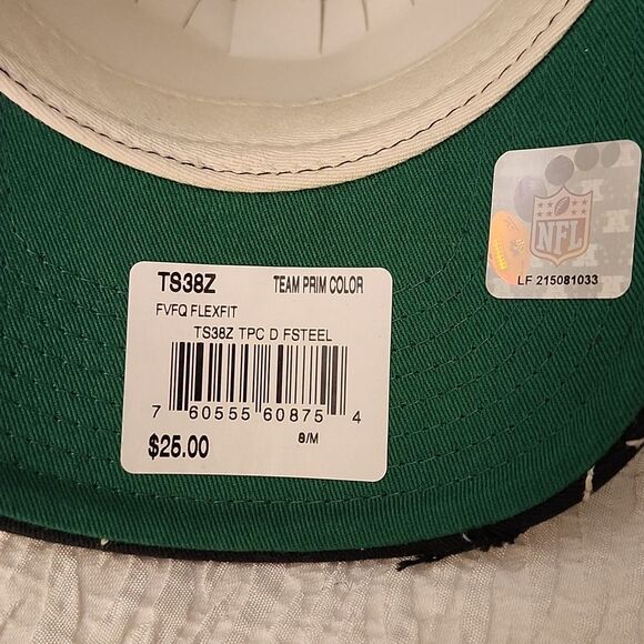 Reebok Retro Sport NFL Pittsburgh Steelers Stretchfit S/M Hat - New - Picture 8 of 11